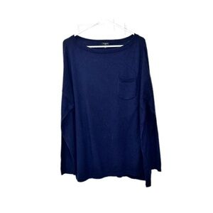 Talbots Deep Blue Crew Neck Sweater